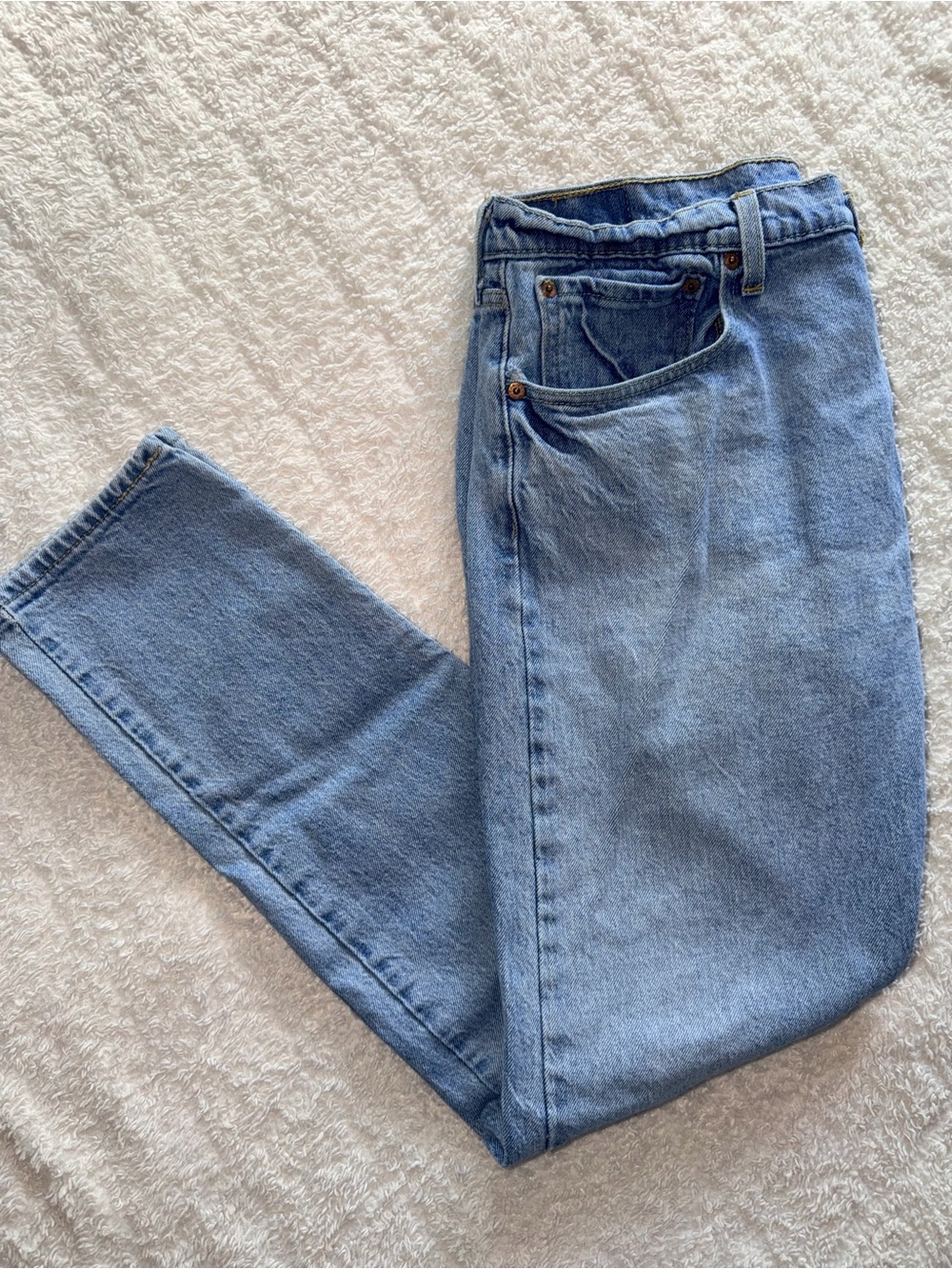Levi Strauss Classic Light Wash Blue Denim Jeans